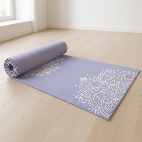 Premium Non-Slip Printed Yoga Mat (Mix Color – 1 Pc) - Front View by Nari Haat, Indian ethnic wear, women clothing,...