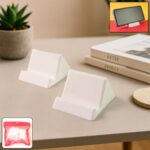 Compact Plastic Mobile Phone Holder Stand (2 Pc & Mix Color) - Front View by Nari Haat, Indian ethnic wear, women clo...