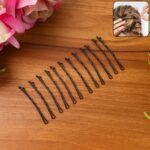 Premium Hair Bobby Pins Set 12pc - Front View by Nari Haat, Indian ethnic wear, women clothing, designer suit