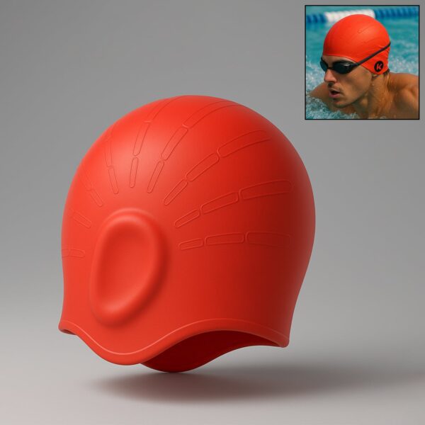 Konex Professional Silicone Swimming Cap (1 Pc) - Front View by Nari Haat, Indian ethnic wear, women clothing, design...