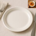 Premium Round Dinner Plate (30cm / 1 Pc) - Front View by Nari Haat, Indian ethnic wear, women clothing, designer suit