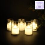 Flameless LED Votive Candles - (Set) - Front View by Nari Haat, Indian ethnic wear, women clothing, designer suit