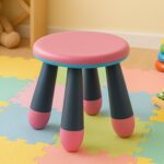 Foldable Baby Stool used in all kinds of places, specially made for kids - Front View by Nari Haat, Indian ethnic wea...