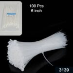 6Inch Nylon Self Locking Cable Ties, Heavy Duty Strong Zip Wire Tie. Pack of 100 - With Dupatta by Nari Haat, Indian ...