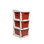 Multi-Purpose Anti-Slip 3 Layer Modular Drawer Storage System - Back View by Nari Haat, Indian ethnic wear, women clo...