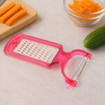 2-in-1 Multifunctional Kitchen Peeler with Grater (1 Pc) - Closeup Embroidery by Nari Haat, Indian ethnic wear, women...