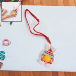 Cute Bunny-Shaped Pop It Fidget Toy Keychain (1 Pc) - Front View by Nari Haat, Indian ethnic wear, women clothing, de...