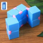 Infinity Cube Fidget Toy Stress Relief Hand Puzzle for Kids & Adults 1 Pc - Closeup Embroidery by Nari Haat, Indian e...