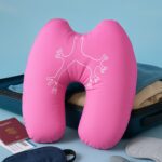 U-Shape Neck Travel Pillow (1 Pc) - Closeup Embroidery by Nari Haat, Indian ethnic wear, women clothing, designer suit