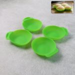 Idli Maker Cups Food-Grade Silicone Non-Stick Idli/ Dhokla/ Egg Poacher (4 Pcs) - Front View by Nari Haat, Indian eth...