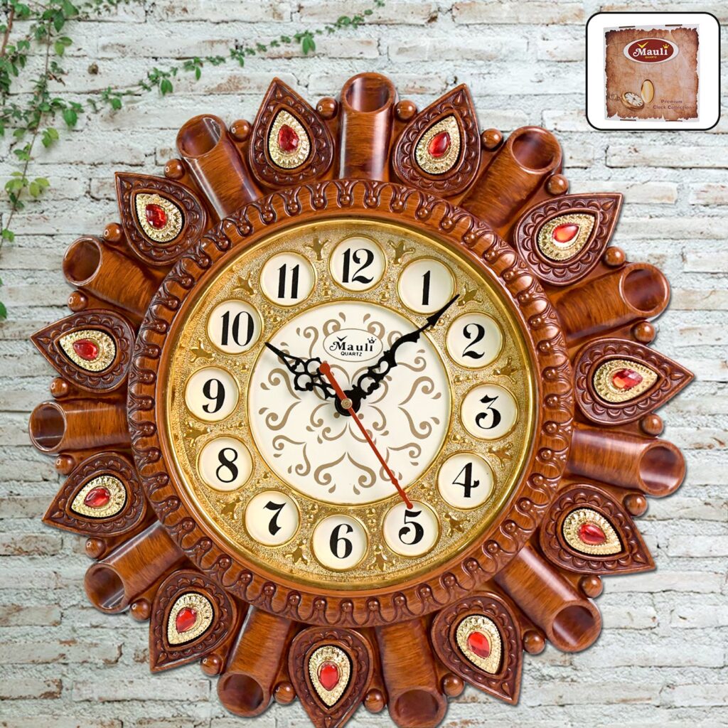 Analog Latest Stylish New Models Wall Clock - Front View by Nari Haat, Indian ethnic wear, women clothing, designer suit