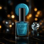 OG Beauty Aqua Bluebell Starlet Glitter Nail Paint (10 ML / 1 Pc) - Front View by Nari Haat, Indian ethnic wear, wome...