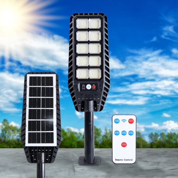 High-Powered Solar LED Street Light with Motion Sensor & Remote Control - Front View by Nari Haat, Indian ethnic wear...