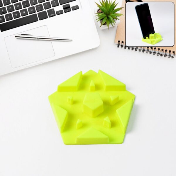 Multi-Angle Plastic Mobile Phone Stand Holder (1 pc / mix color) - Front View by Nari Haat, Indian ethnic wear, women...