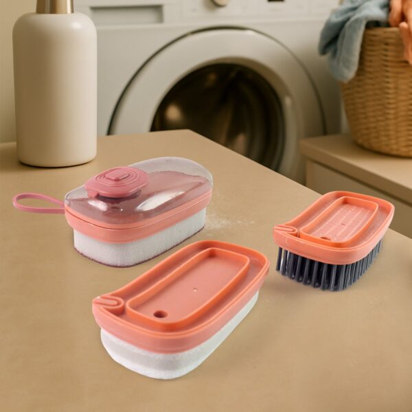 Multipurpose Hydraulic Cleaning Brush Set (3 Pc) - Front View by Nari Haat, Indian ethnic wear, women clothing, desig...