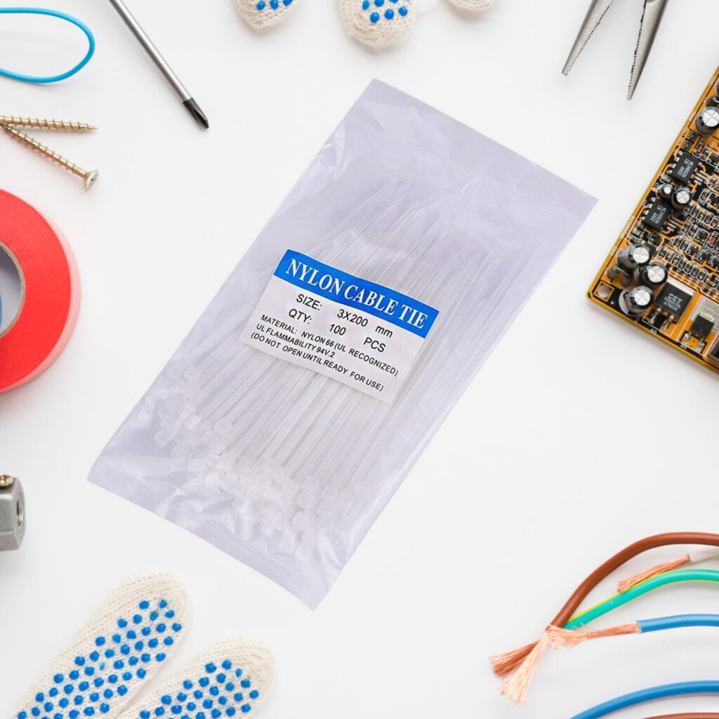 Black 8 Inch Nylon Cable Ties