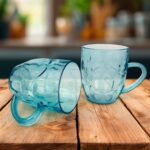 Apex Shake Mug Set – 2 Pieces Durable Plastic Mugs (350ml) Approx - Neckline Detail by Nari Haat, Indian ethnic wea...