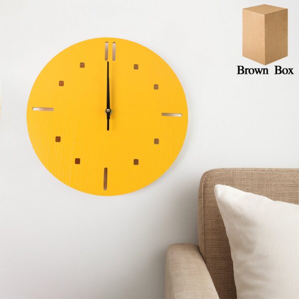 Modern Round Wall Clock Stylish and Silent Non-Ticking Decorative Timepiece (1 Pc) - Front View by Nari Haat, Indian ...