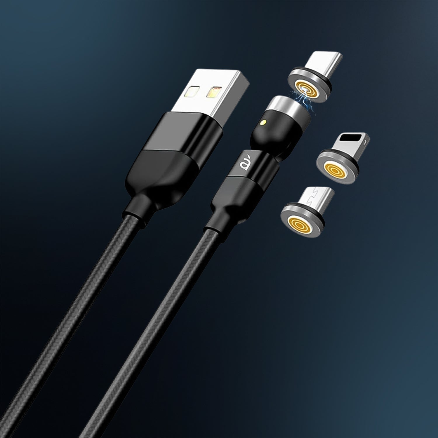 01_74bf5eb6-b528-4b93-9204-14923d942894.jpg 3 in 1 Magnetic USB Charging Cable - Front View by Nari Haat, Indian ethnic wear, women clothing, designer suit