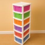 6-Layer Multi-Colored Plastic Storage Drawer Cabinet - Neckline Detail by Nari Haat, Indian ethnic wear, women clothi...