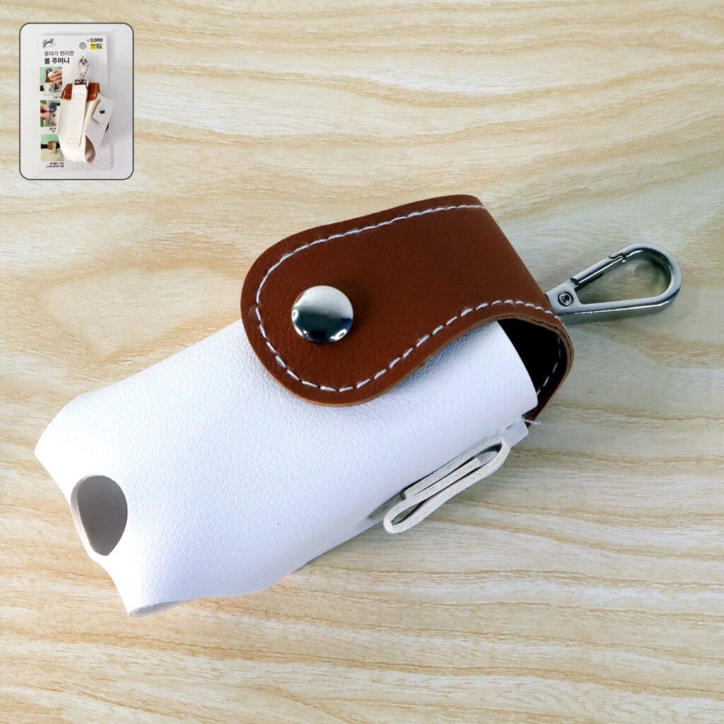 Golf Tees Holder & Mini Ball Pouch with Carabiner - (1 Pc) - Front View by Nari Haat, Indian ethnic wear, women cloth...