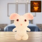 Crystal LED Night Light Lamp – Cute Glowing Animal Decorative Light (1 Pc) - Front View by Nari Haat, Indian ethnic...
