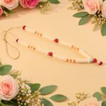 Traditional Decorative Pooja Gajra Garland (1 Pc) - Front View by Nari Haat, Indian ethnic wear, women clothing, desi...