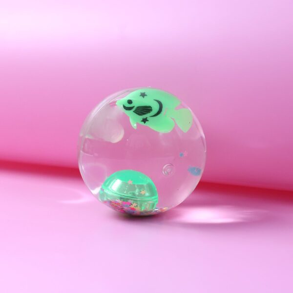 Light-Up Bouncy Fish Ball – Impact-Activated LED Flashing Sensory Toy (1 Pc) - Front View by Nari Haat, Indian ethn...