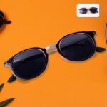 Pink UV Protected Round Sunglasses, classic Sunglasses for Men & Women, Lightweight - Front View by Nari Haat, Indian...