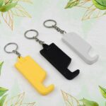 2 in 1 Plastic Keychain with Mobile Stand / Phone Holder (5 Pcs Set / Multicolor) - Back View by Nari Haat, Indian et...