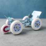 5-Wheel Emergency Bike Wheel Puller Trolley (1 Pc) - Front View by Nari Haat, Indian ethnic wear, women clothing, des...