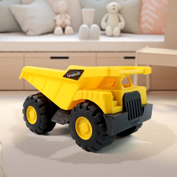 Funwoods Friction-Powered Dump Truck Toy - (1 Pc) - Front View by Nari Haat, Indian ethnic wear, women clothing, desi...