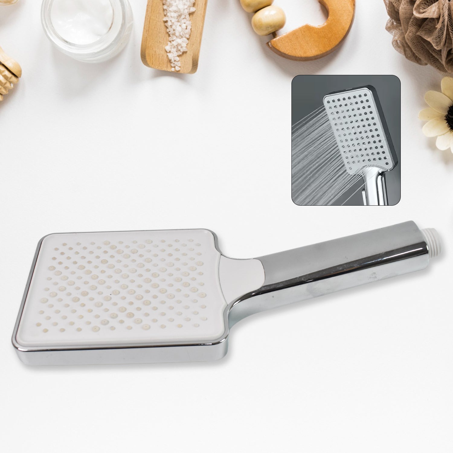 01_91653b6e-62c2-4e92-8b2c-8cbb8a124714.jpg High Pressure Handheld Shower Head Bathroom Shower (1 Pc / Big) - Front View by Nari Haat, Indian ethnic wear, women ...