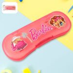 Cute Cartoon Printed Plastic Compass Box for Kids (1 Pc) - Front View by Nari Haat, Indian ethnic wear, women clothin...