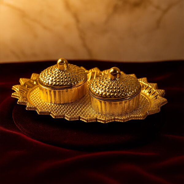 Pooja Kumkum / Roli–Chawal Holder - (1 Pc) - Front View by Nari Haat, Indian ethnic wear, women clothing, designer ...