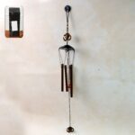 Metal Wind Chime with Om Symbol (1 Pc) - Front View by Nari Haat, Indian ethnic wear, women clothing, designer suit
