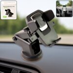 Adjustable universal car phone mount for dashboard