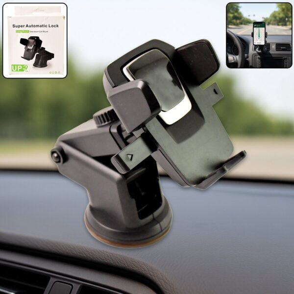 Adjustable universal car phone mount for dashboard