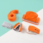 Kangaro 5-in-1 Stationery Gift Set Stapler, Staples, Staple Remover, Tape Dispenser - Front View by Nari Haat, Indian...