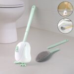 Flexible Silicone Toilet Cleaning Brush Set - Front View by Nari Haat, Indian ethnic wear, women clothing, designer suit