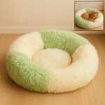 Ultra Soft Fluffy Pet Bed for Cats & Small Dogs – 1 Pc - Front View by Nari Haat, Indian ethnic wear, women clothin...