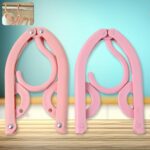 Travel Hangers, Portable Folding Clothes Hangers (1 Pc) - Back View by Nari Haat, Indian ethnic wear, women clothing,...