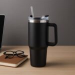 Premium 1200 ML Stainless Steel Vacuum Insulated Travel Mug Tumbler  (1200ML / 1 Pc) - Front View by Nari Haat, India...