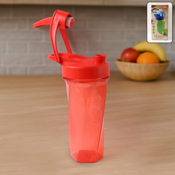 Supermom Manual Stirring Fitness Shaker Bottle with Hand Crank Approx 800 ML (1 Pc) - Front View by Nari Haat, Indian...