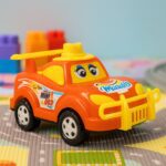 Funwoods Friction-Powered Cartoon Racing Car Toy - (1 Pc) - Closeup Embroidery by Nari Haat, Indian ethnic wear, wome...