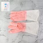 Large Size Reusable Household Cleaning Gloves - (1 Pair) - Front View by Nari Haat, Indian ethnic wear, women clothin...