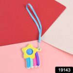 Stress Relief Silicone Push Fidget Toy Keychain for Kids (1 Pc) - With Dupatta by Nari Haat, Indian ethnic wear, wome...