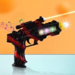 TTG LED Flashing Sound Laser Toy Gun – Battery Operated Space Gun with Lights & Music - Closeup Embroidery by Nari ...