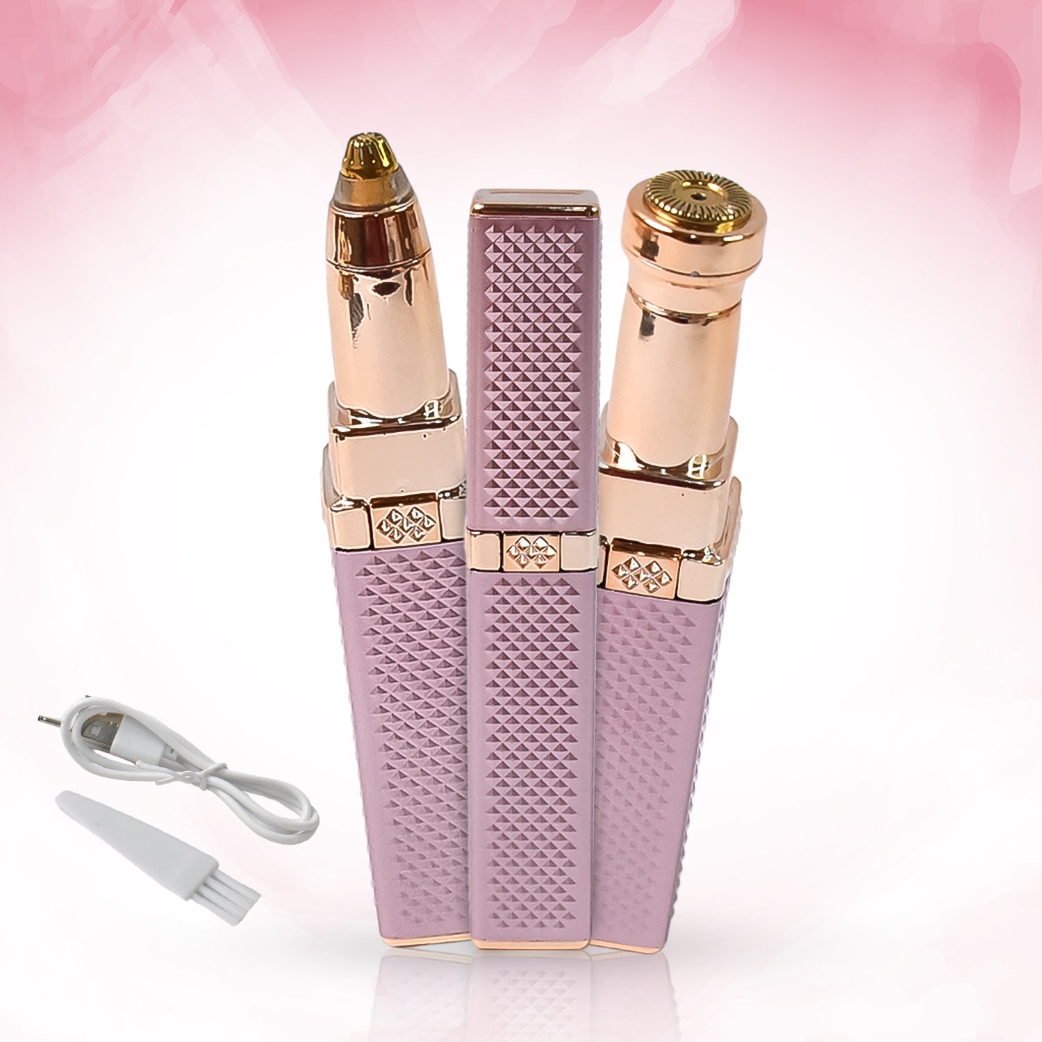 01_ceba7c71-b3b3-487e-a181-66d94c546d5f.jpg 2-in-1 Eyebrow Razor & Painless Hair Shaver (1 Pc), Hair accessories - Front View by Nari Haat, Indian ethnic wear, w...