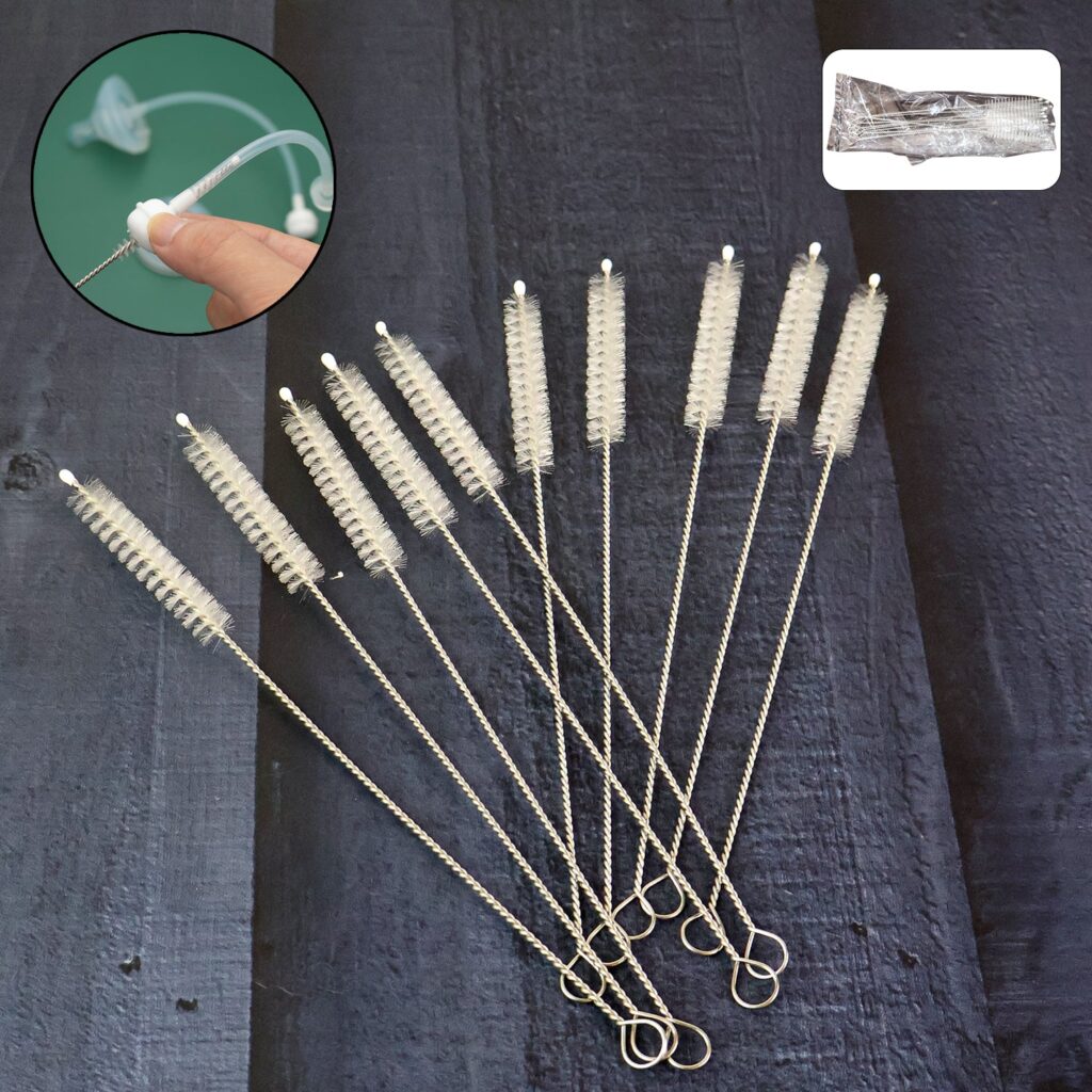 Straw & Bottle Cleaning Brush Set (10 Pc) - Front View by Nari Haat, Indian ethnic wear, women clothing, designer suit